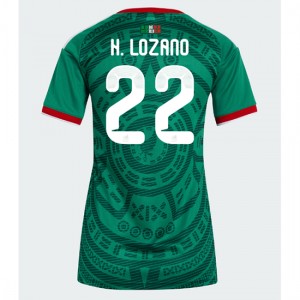Meksiko Hirving Lozano #22 Jalkapallovaatteet Naisten Kotipaita MM-kisat 2026 Lyhythihainen